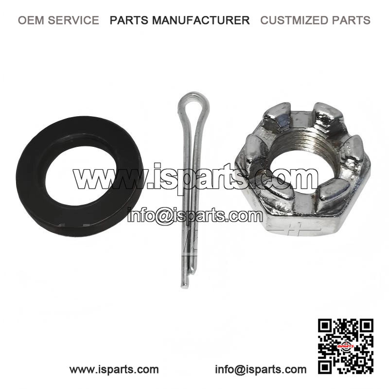 Rear Hub Castle/Castellated Nut with Washer & Pin for Vespa PX Mk1 125/150/200.