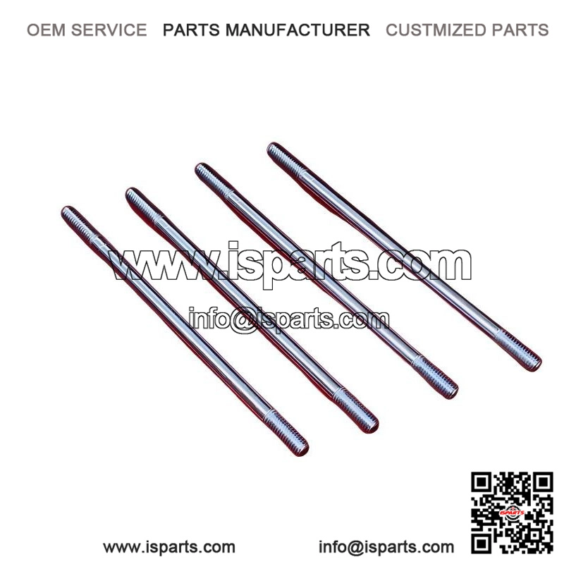 Piaggio Set of 4 High Tensile Cylinder Studs for VESPA PX200E (1984-1997).