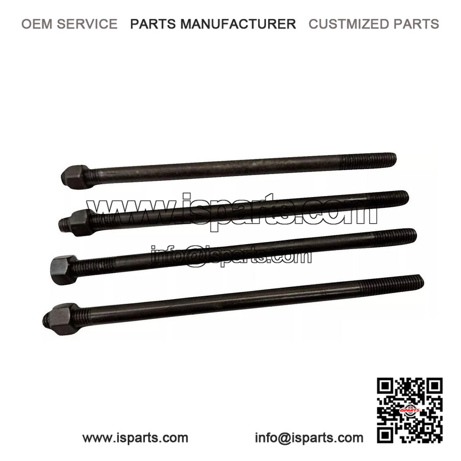 4-Pack Cylinder Barrel Holding Stud Kit (180mm) for Vespa PX200, P200 & Rally 200.
