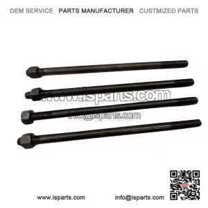 4-Pack Cylinder Barrel Holding Stud Kit (175mm) for Vespa PX200, P200 & Rally 200.