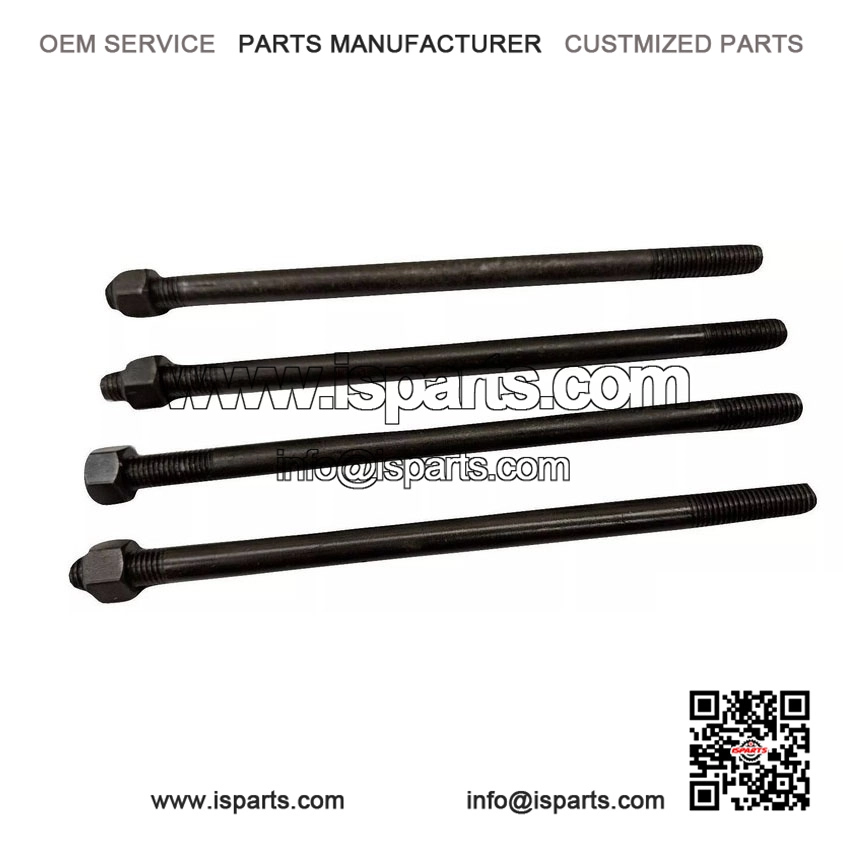 4-Pack Cylinder Barrel Holding Stud Kit (175mm) for Vespa PX200, P200 & Rally 200.