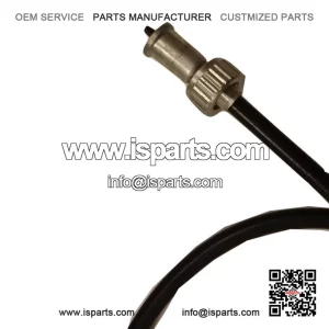 Screw-Type Speedometer Cable (Inner & Outer in Black) for Vespa PX Mk1, P125X & P150X, also fits LML.