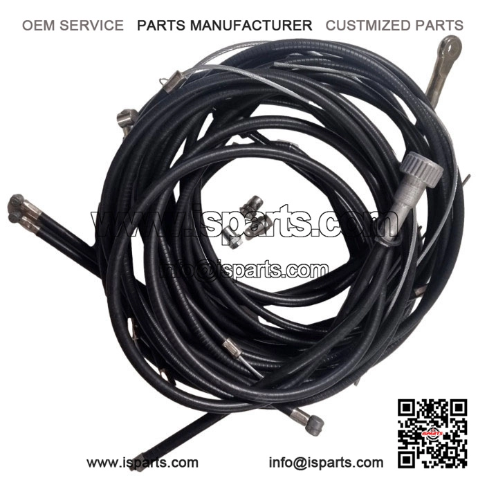 Friction-Free Teflon-Lined Cable Set in Black (with free trunnions) for PX & LML.