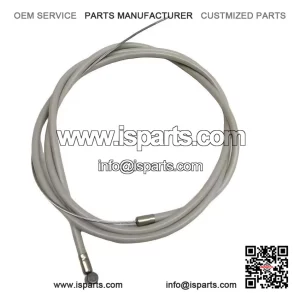 Grey Drum Brake Front Brake Cable (Italian #002498) for Vespa PX.