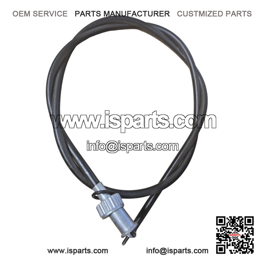 Complete Black Screw-On Type Speedo Cable (Inner & Outer) for Early Vespa PX & LML.