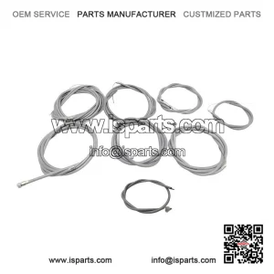 New Complete 8-Wire Cable Kit with Outer in Gray for Vespa PX alt 80-200 & Stella.