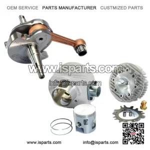 177cc Aluminium Cylinder Kit + Early Engine Shaft for VESPA PX 125.