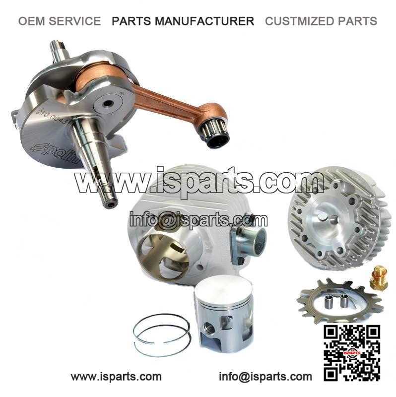 177cc Aluminium Cylinder Kit + Early Engine Shaft for VESPA PX 125.