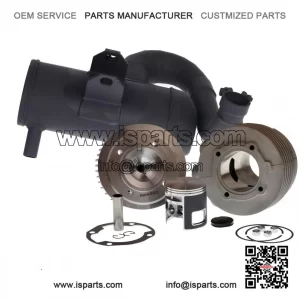 Aluminum Magnycours 177cc Cylinder Kit + Touring Exhaust for Vespa PX 125.