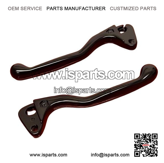 Sports Black Dog Leg Clutch & Front Brake Levers for VESPA PX, PE & T5 (1977-1998).