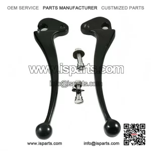Black Clutch & Brake Lever Set (Non-Disc Model) for VESPA PX, LML, STAR & STELLA.