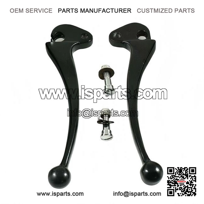 Black Clutch & Brake Lever Set (Non-Disc Model) for VESPA PX, LML, STAR & STELLA.