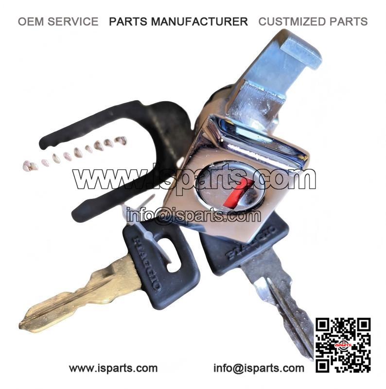 Chrome Toolbox/Glovebox Lock for Vespa PX, PE, MK1 & ET3.