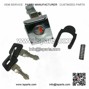 Chrome Glovebox / Toolbox Lock with 2 Piaggio Keys for VESPA PX, LML & EFL.