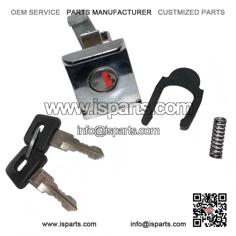 CHROME?PLATED GLOVE / TOOL BOX LOCK WITH 2 KEYS ?C For Vespa PX, PE 150, LML NV
