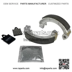 Front Brake Pads & Rear Brake Shoes for Piaggio Vespa PX, T5 & LML (1998-2010).