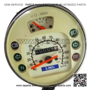 Speedometer Assembly (120 Kmph) for Vespa PX, LML, PX125, PX150, VBX, VNX & Stella.