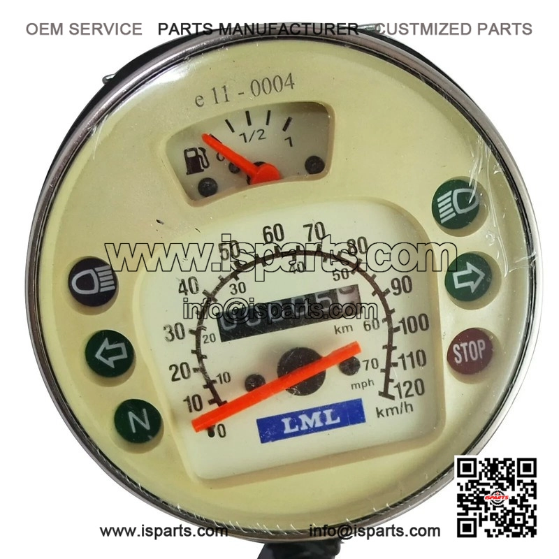 Speedometer Assembly (120 Kmph) for Vespa PX, LML, PX125, PX150, VBX, VNX & Stella.