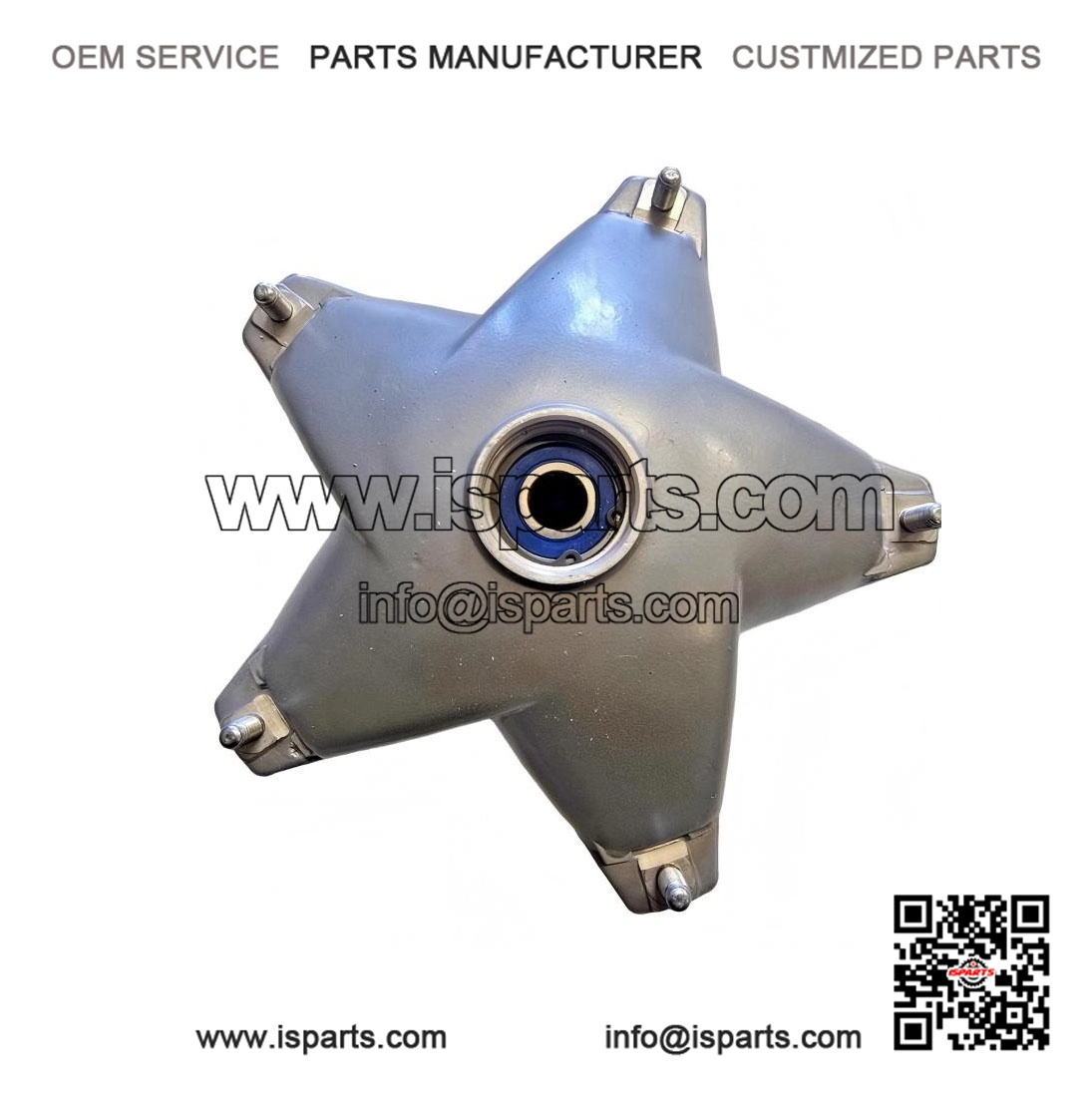Front Disc Brake Drum with Bearings, Vespa PX 125 / 150 / 200
