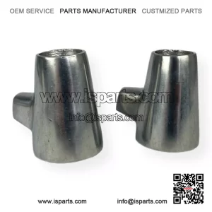 Polished Alloy Metal Centre Stand Feet (22mm) for Vespa PX, PE, PK & T5.