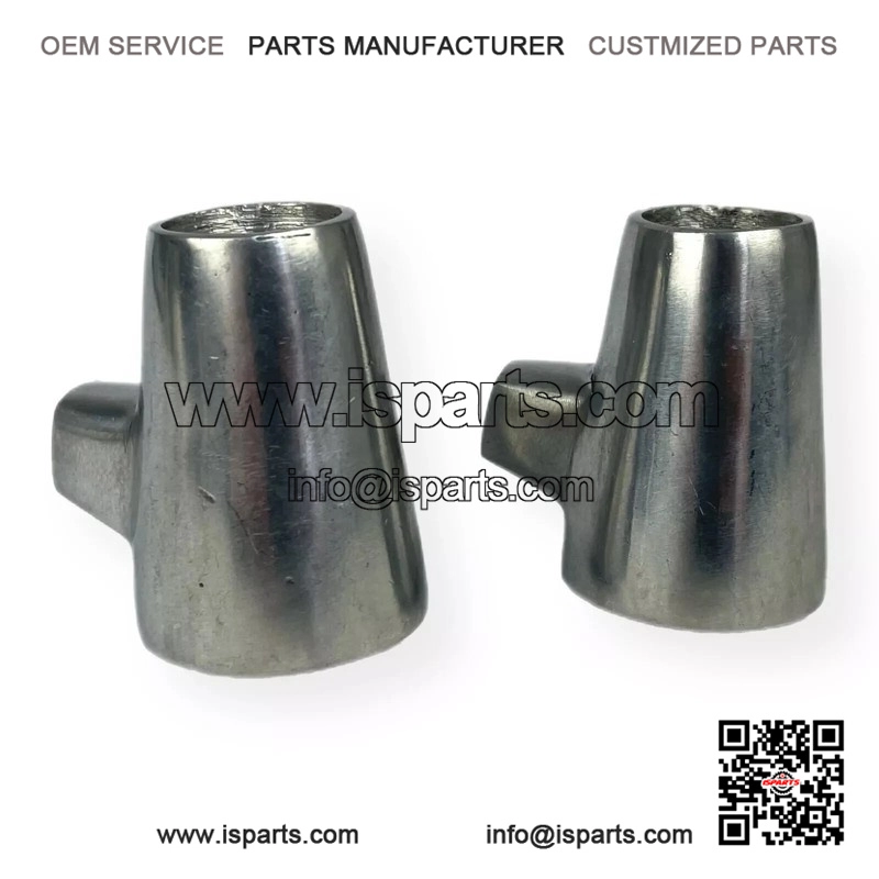 Polished Alloy Metal Centre Stand Feet (22mm) for Vespa PX, PE, PK & T5.