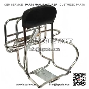Chrome Rear Rack / Spare Wheel Backrest / Carrier for Vespa PX & LML 2T 125/150/200.