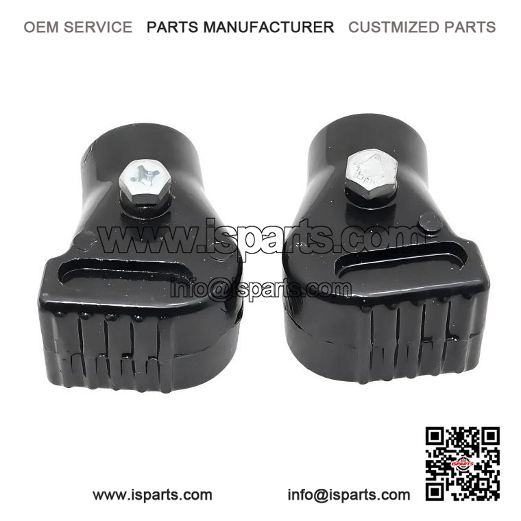 Pair of Black Stand Shoes/Feet for Vespa PX, LML, Star & Stella.