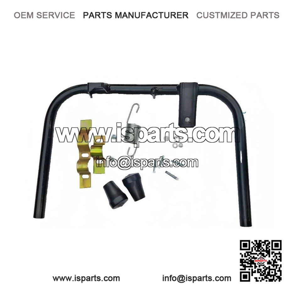 Black 10" Centre Stand with Fixings, Boots & Screws for Vespa PX & LML.