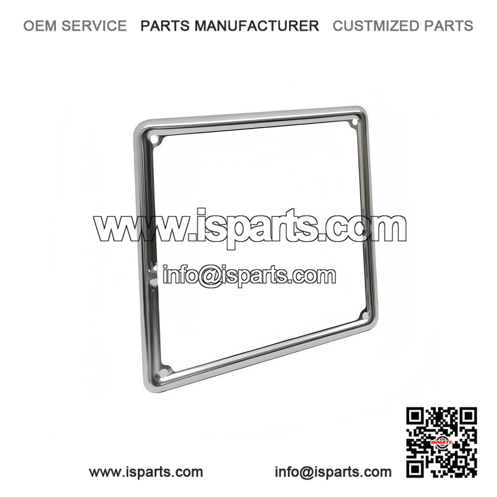 Chrome European License Plate Frame 185??185 mm, Vespa PX 125-150-200