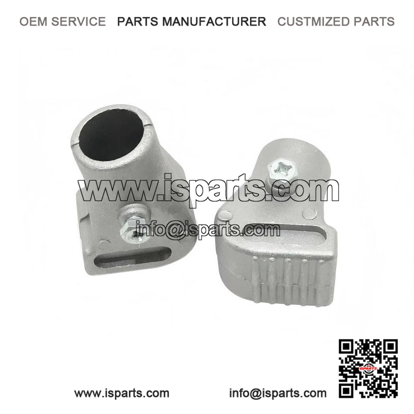 PAIR OF MAIN STAND SHOE FEET (GREY) ?C Fits Vespa PX, LML, Star, Stella Models