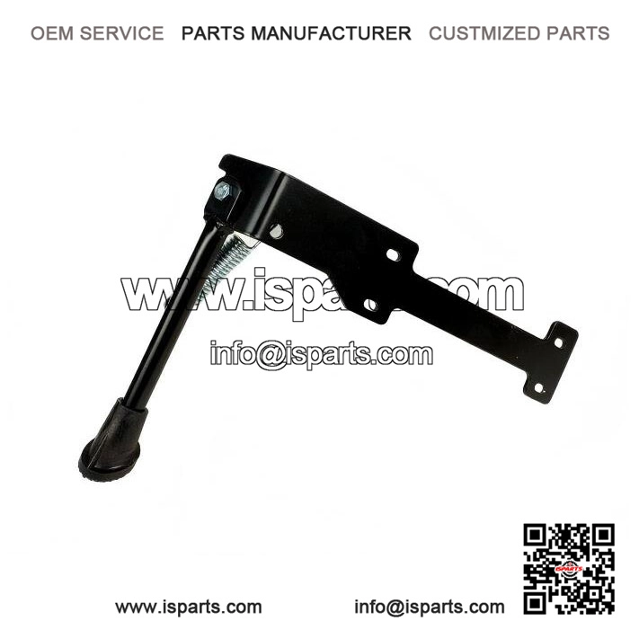 BLACK SIDE STAND WITH SPRING ?C For Vespa PX 125/150/200, LML 2T Star Deluxe