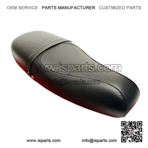Black Standard Complete Seat with Lock & Keys, Vespa PX125 PX150 2011 Onwards