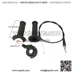 Throttle Cable & Twist Handlebar Casting for Honda CT70 Trail 1969?C1974 (7/8" Bar)