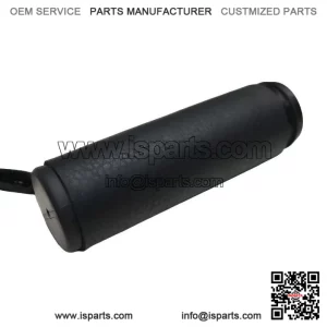 Leather Motorcycle Hand Grip Covers with Beads ?C Black ?C Throttle Wraps