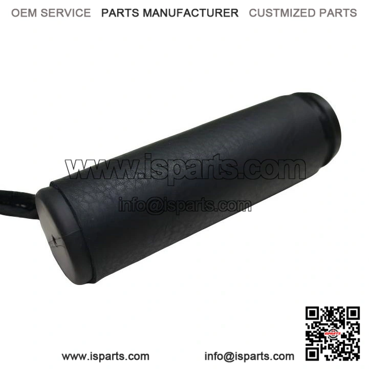 Leather Motorcycle Hand Grip Covers with Beads ?C Black ?C Throttle Wraps