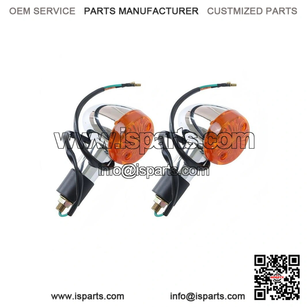 Turn Signal Blinker Indicator Light ?C Chrome ?C Pair ?C for Honda Suzuki Yamaha - Image 2