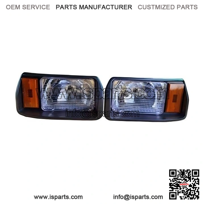 Club Car DS Golf Cart Headlights, Left and Right, Direct Fit Style