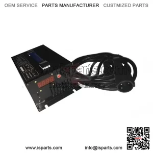 48V 15 AMP Golf Cart Battery Charger for Club Car, 48 Volt Round 3 Pin Plug