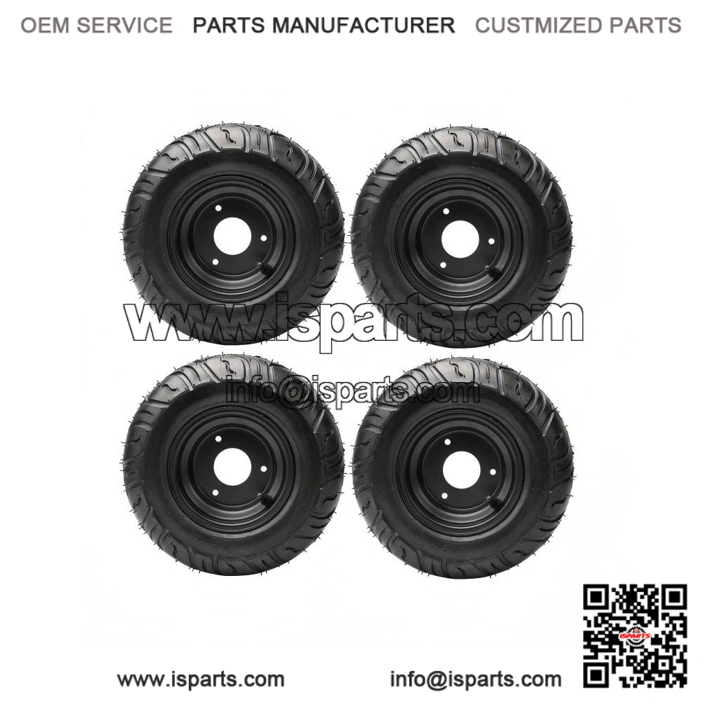 Set of 4 Tires 13x5.00-6" Wheel Rim for Go Kart, Drift Scooter, ATV, Quad, Golf Cart