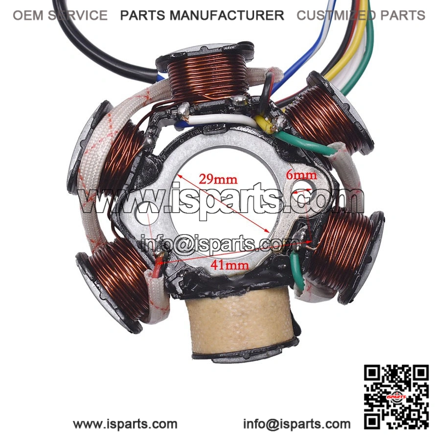 6-Coil Magneto Stator for Roketa Sunl Taotao 50cc 90cc 110cc 125cc ATV Dirt Bike - Image 2