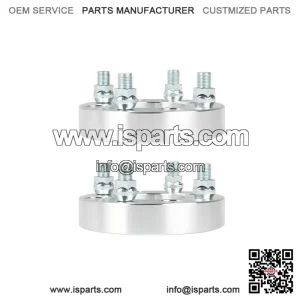 2Pcs 1 Inch Golf Cart Wheel Spacers, 1/2x20 Studs, 62mm Hub Bore, 4x4 Bolt Pattern