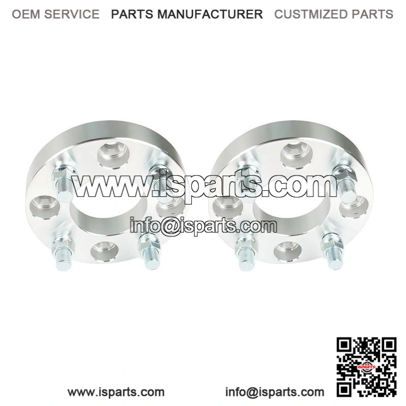 2Pcs 1 Inch Golf Cart Wheel Spacers, 1/2x20 Studs, 62mm Hub Bore, 4x4 Bolt Pattern - Image 2