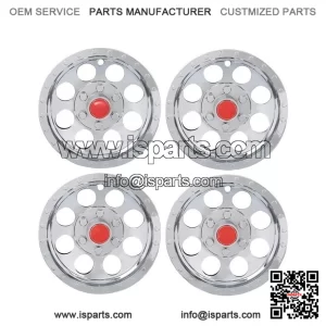 4Pcs Silver 10" Golf Cart Wheel Cover Hub Caps for EZGO, Club Car, Yamaha