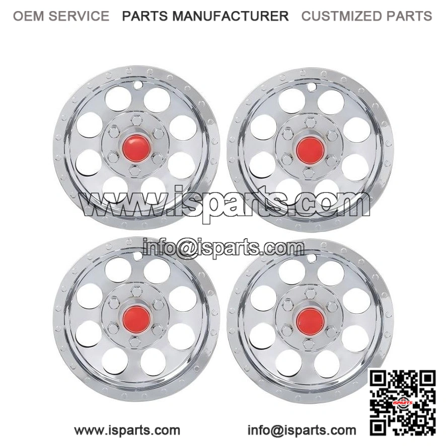 4Pcs Silver 10" Golf Cart Wheel Cover Hub Caps for EZGO, Club Car, Yamaha