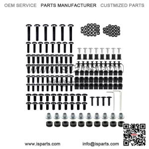 Complete Fairing Bolt Kit ?C Black ?C for Yamaha YZF R6 2008?C2016 ?C Bodywork Screws