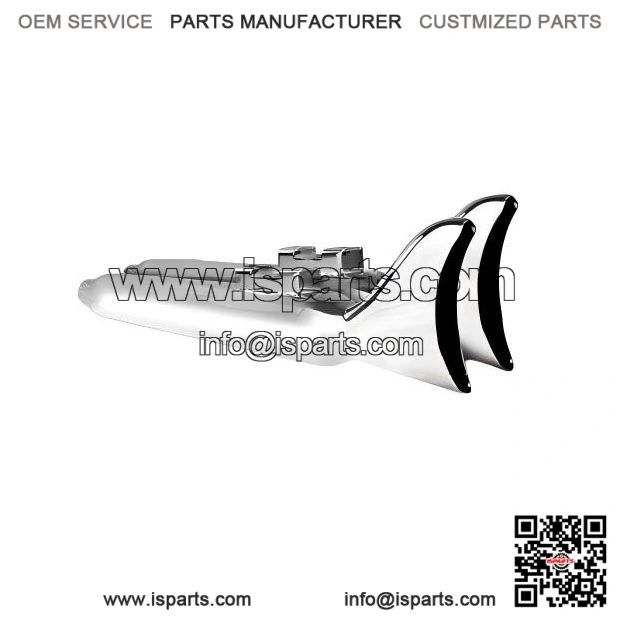 Fishtail Slip-On Muffler ?C 33" Chrome ?C for Harley Touring Bagger ?C Fits 1995?C2016