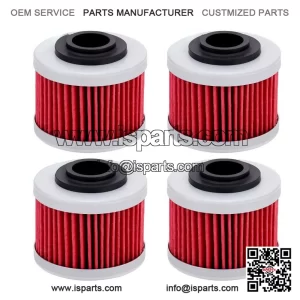 Oil Filters 420256452 4 Packs for Can-Am 990 GS Spyder SE5 RS RT 2008-2012