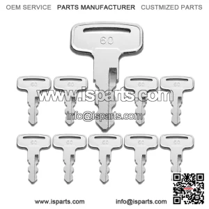 10PCS Replacement Equipment Keys for Yamaha PTV 2010+ 8002 Golf Cart