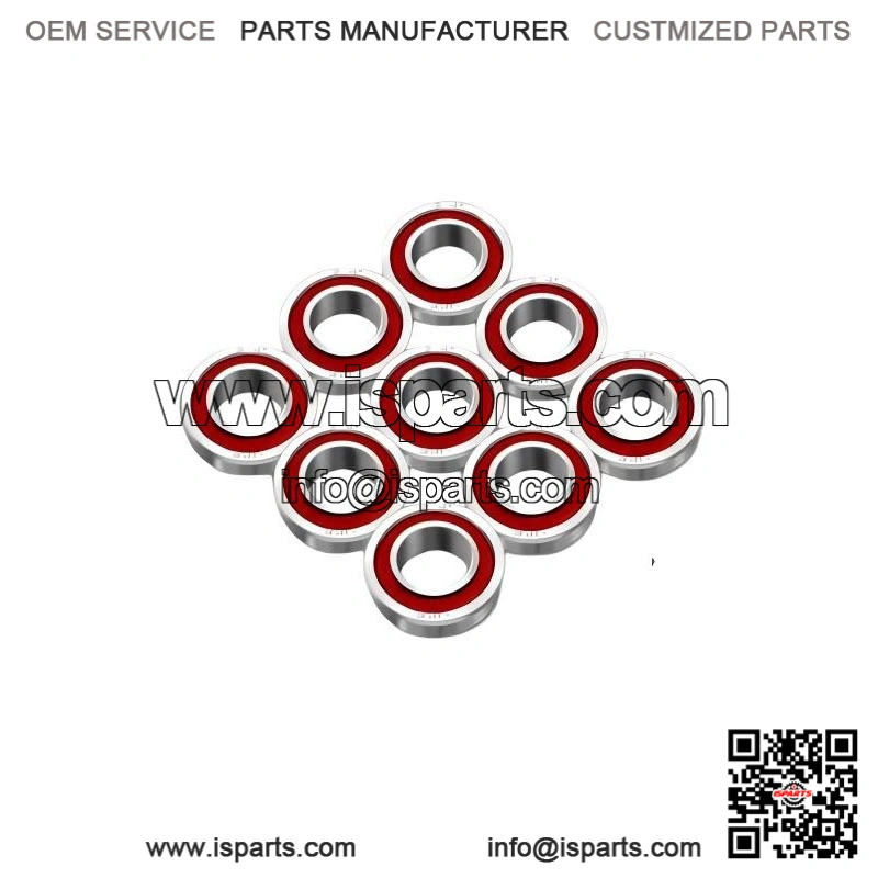 Flanged Ball Bearings 3/4" ID x 1-3/8" OD 10-Pack for Lawn Mower Cart Wheel Parts